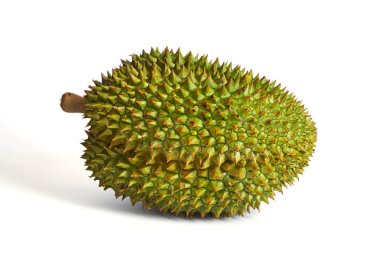 durian meyvesi beyaz arkaplanda izole