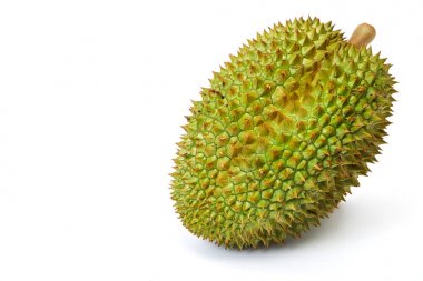 durian meyvesi beyaz arkaplanda izole