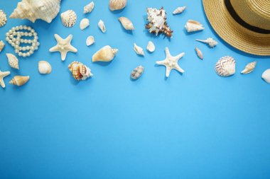 Yaz aksesuarları tatil afiş arka plan