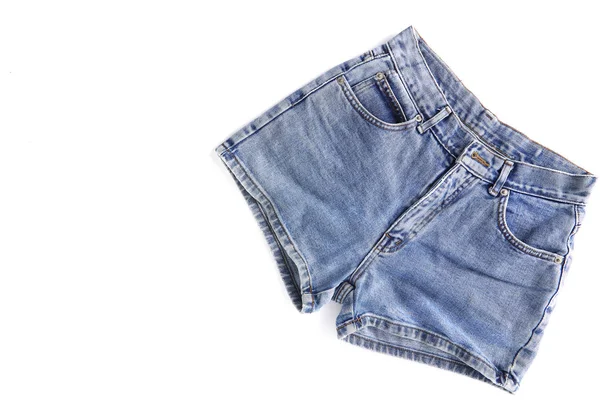 Mode kort jean broek voor vrouwen — Stockfoto