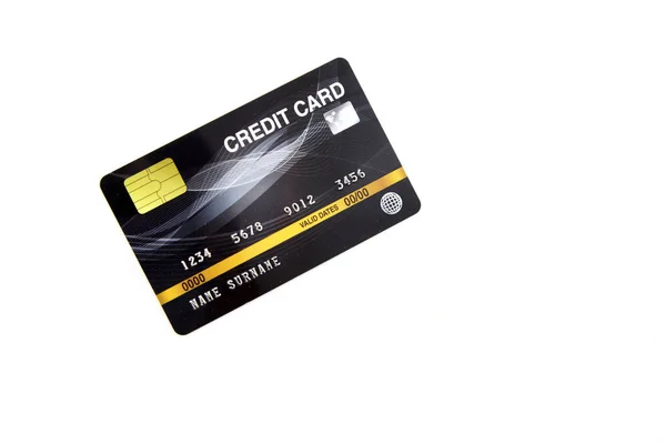 Carte de crédit Black bank — Photo