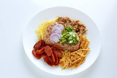 Pirinç ve karides ezmesi.