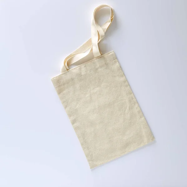 Сумка холст ткани ткани ткани эко-покупок — стоковое фото