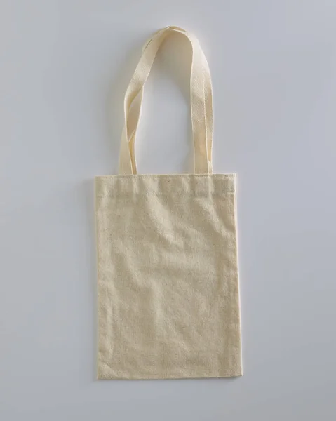 Tote bag canvas fabric cloth eco shopping — Stock Photo, Image