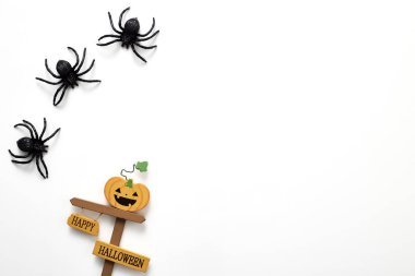 Cadılar Bayramı arka plan dekorasyon tatil konsepti