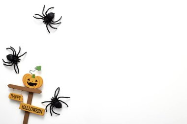 Cadılar Bayramı arka plan dekorasyon tatil konsepti