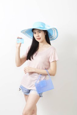 Asyalı genç güzel kız portresi