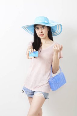 Asyalı genç güzel kız portresi