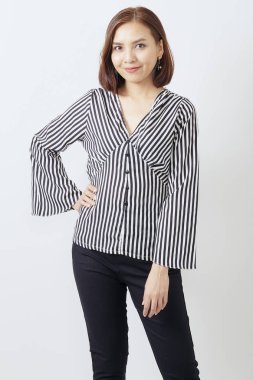 Güzel Asya iş kadını stüdyo çekim