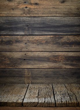 ahşap duvarlı ahşap zemin