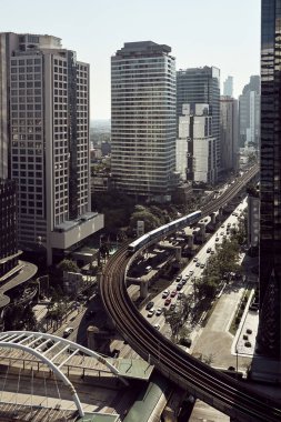 Şehir gökdelenlerinin modern binaları