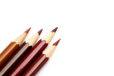 Beyaz Renkli Kalemlerin Yakın Çekim