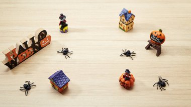 Festival sezonu cadılar bayramı tatili için süslemeler