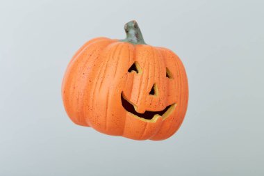 Gri Arkaplanda Jack O Lantern