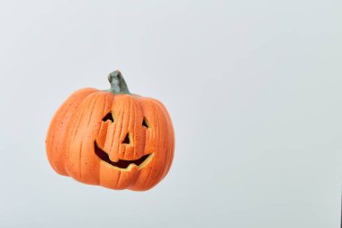 Gri Arkaplanda Jack O Lantern