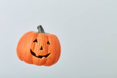 Gri Arkaplanda Jack O Lantern