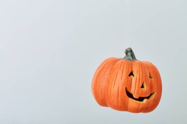 Gri Arkaplanda Jack O Lantern