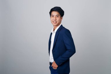 genç yakışıklı işadamı portresi