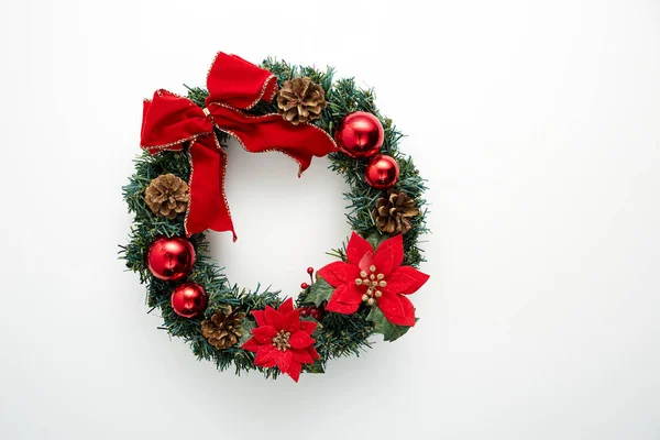 Christmas holiday greeting design mockup on white Royalty Free Stock Images