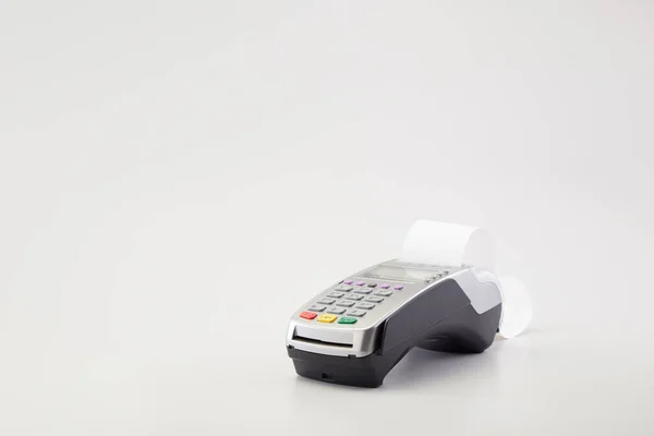 白い背景に隔離されたMockupクレジットカード機械リーダー — ストック写真