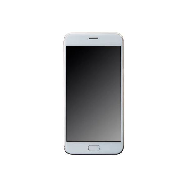 Telefon Komórkowy Białym Tle Technologii Clipping Path Układy Płaskie — Zdjęcie stockowe