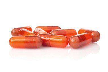 Kapsüller, beyaz üzerinde izole