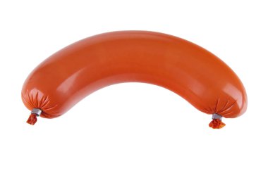 Lyons sosis, beyaz arka plan üzerinde izole 