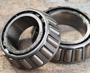 Rulman yatakları arka plan üzerinde Kapat