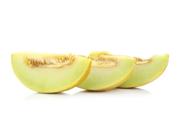 Melon Isolerad Vit Bakgrund — Stockfoto