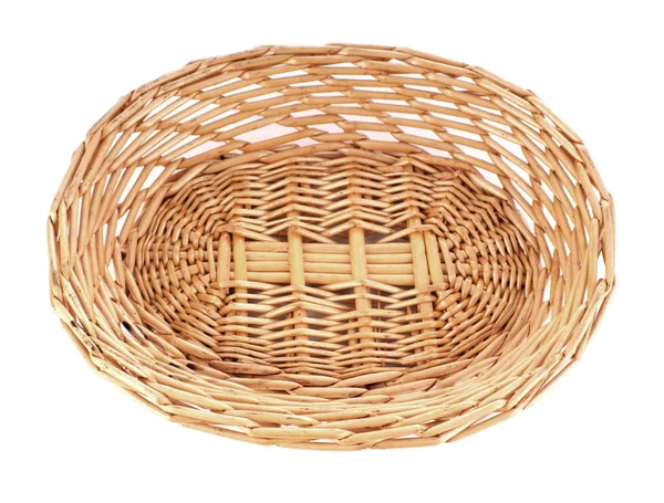 Basket Isolated White Background — Stock Photo, Image