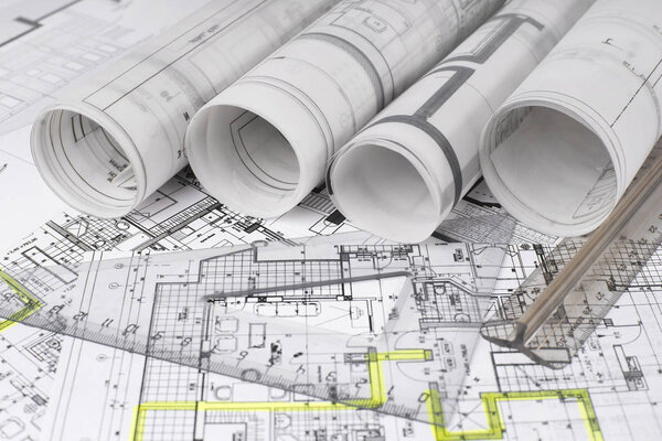 Архитектурный проект, вид сверху