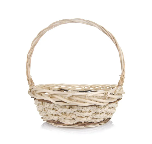 Basket Isolated White Background — Stock Photo, Image