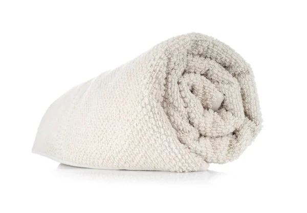 Rolled Towel Isolated White — Stock Photo, Image