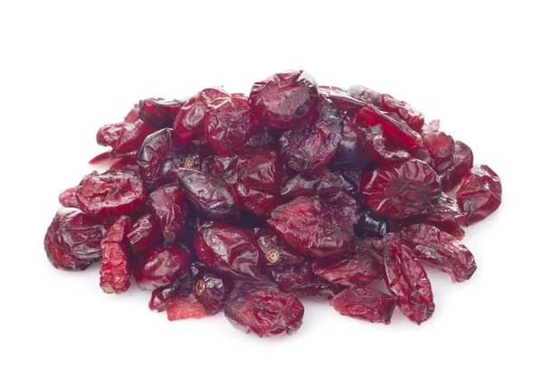 Dried Cranberry Fruits Isolated White Background — Stock Photo, Image