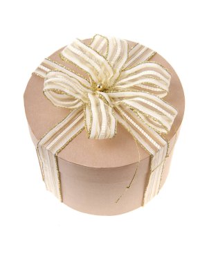 hediye kutusu, üzerinde beyaz izole