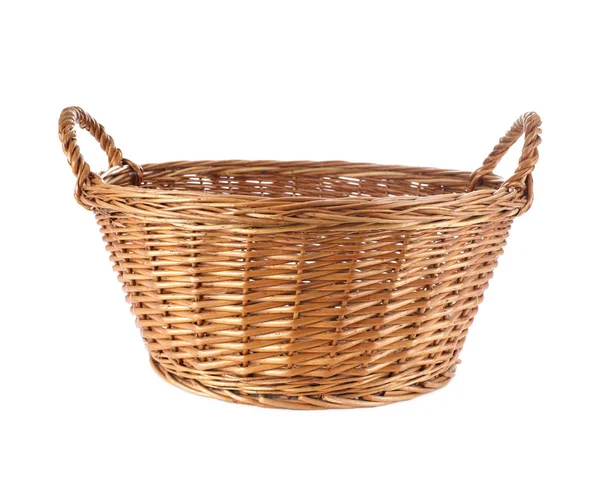 Basket Isolated White Background — Stock Photo, Image