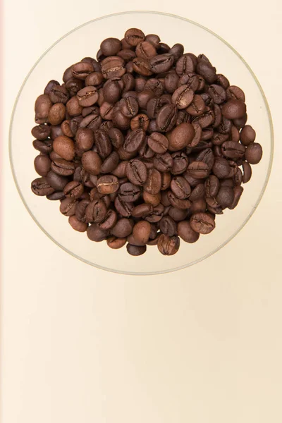 Ziarna Kawy Kolorowym Tle — Zdjęcie stockowe