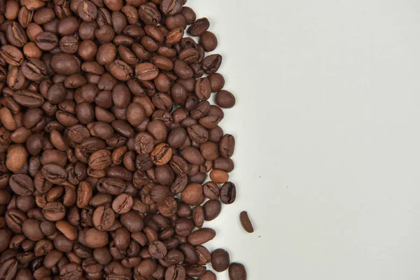 Kaffebönor Färgad Bakgrund — Stockfoto