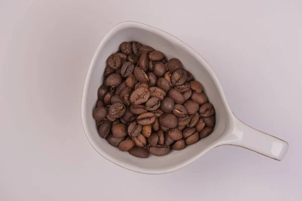 Káva Semena Barevném Pozadí — Stock fotografie