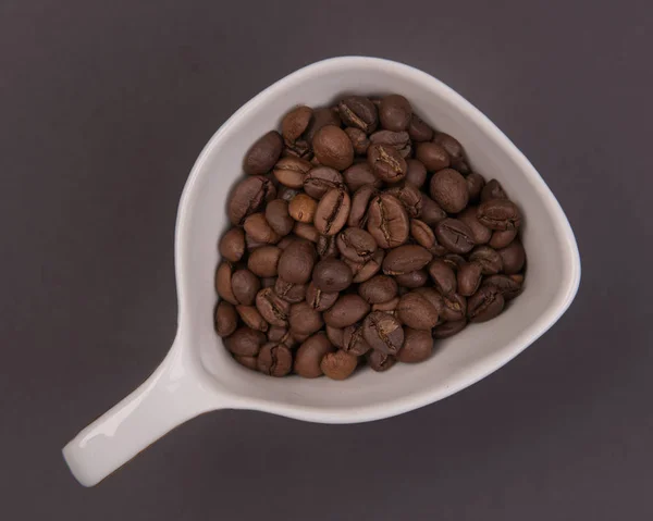 Koffie Zaden Een Gekleurde Achtergrond — Stockfoto