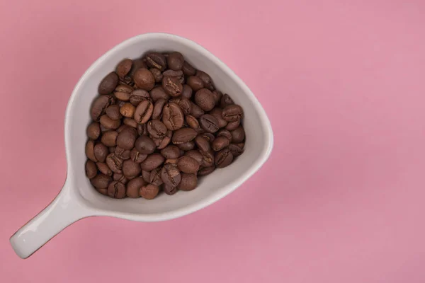 Kaffe Frön Färgad Bakgrund — Stockfoto