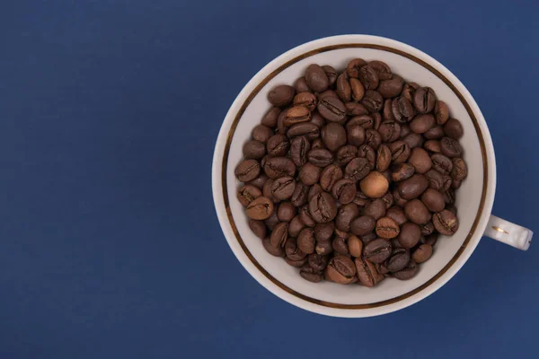 Kaffe Frön Färgad Bakgrund — Stockfoto