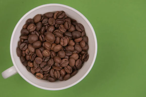 Kaffe Frön Färgad Bakgrund — Stockfoto