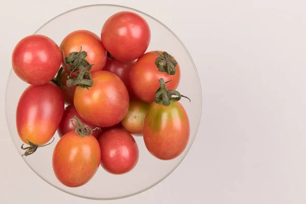 Cherry Tomatoes Colored Background — Stock Photo, Image
