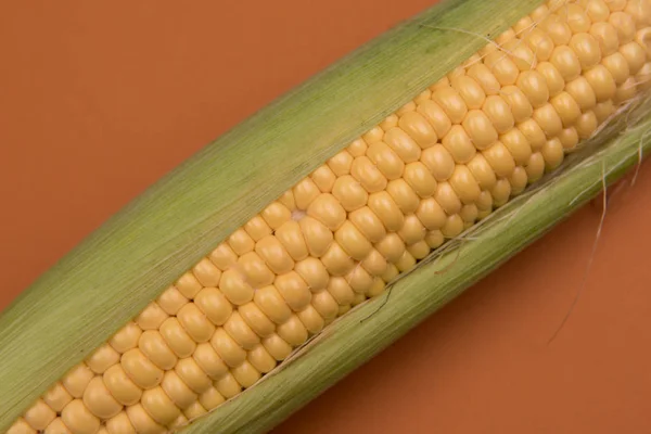 Kukurydza Kolorowym Tle — Zdjęcie stockowe