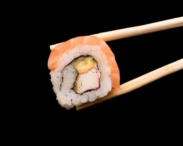 Köstliches Frisches Sushi Mit Fisch Stockbild
