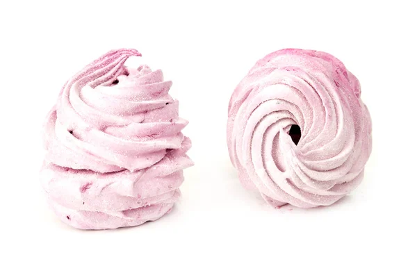 在白色背景查出的粉红色甜食 — 图库照片