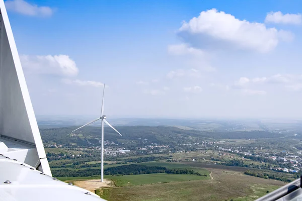 Wind turbine från Flygfoto — Stockfoto