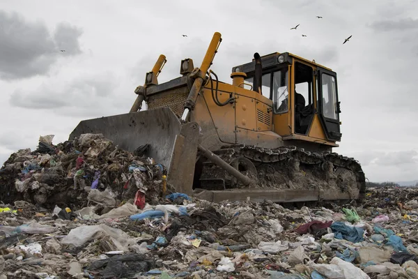 Bulldozer trabalhando — Fotografia de Stock