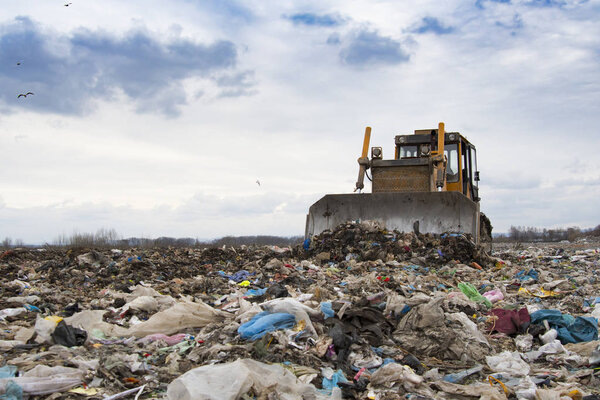 bulldozer working